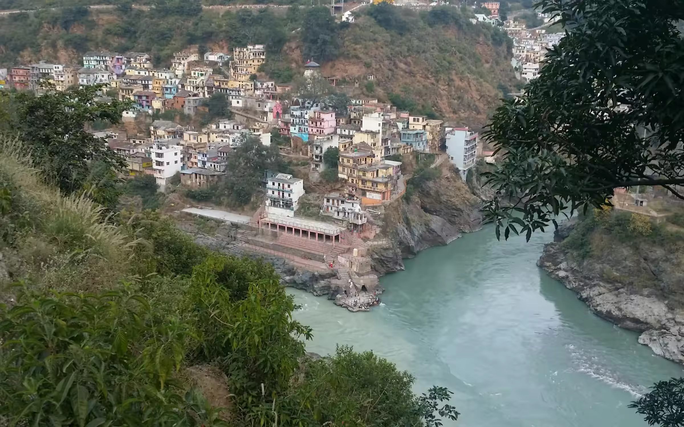 River valley landscape for reaching Rajaji
